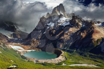 Mount Fitz Roy and laguna Torre, Los Glaciares National Park, Patagonia, Argentina
