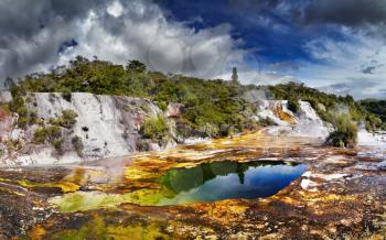 Orakei Korako geotermal area, New Zealand