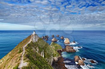 Nugget Point Lighthouse, South Island,  New Zealand

