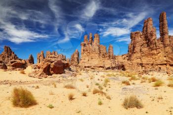 Rocks of Sahara Desert, Tassili N'Ajjer, Algeria
