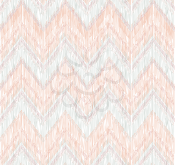 Abstract geometric seamless pattern. Fabric doodle zig zag line ornament. Zigzag pencil drawing background