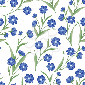 Floral seamless pattern. Flower background. Summer nature seamless texture. Flourish garden wallpaper
