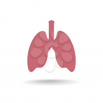 Human Lung Medical Organ Sing. anatomy icon.