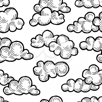 Cloud pattern. Cloudy sky spring weather background 