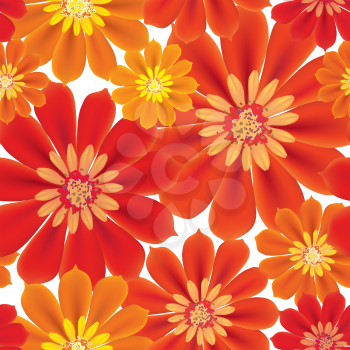 Flowers seamless background. Floral seamless texture with flowers. 