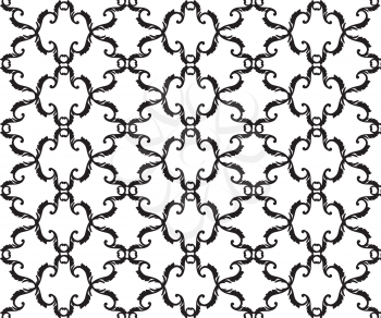 Abstract geometric seamless  pattern. Floral ornamenral texture.