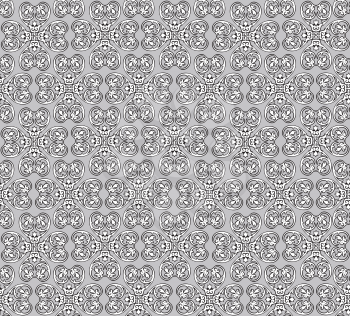 Swirl floral pattern. Abstract ornament. Brocade seamless background