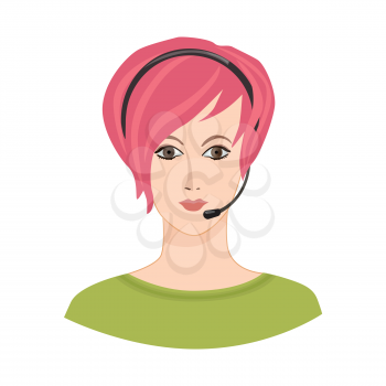 Avatar Icon. Female social profile. Avatar people vector set. Business woman