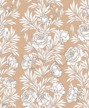 Floral seamless background.  Floirish pattern. 