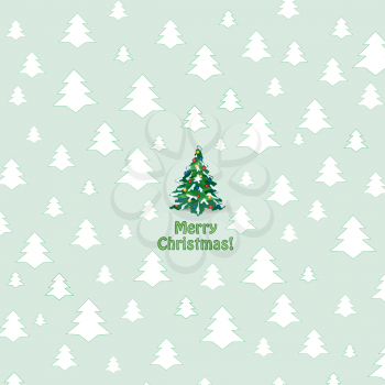Christmas Greeting Card. Merry Christmas lettering 