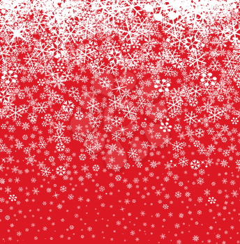 Snow background. Snowflakes seamless pattern. Winter snowy seamless border wallpaper.