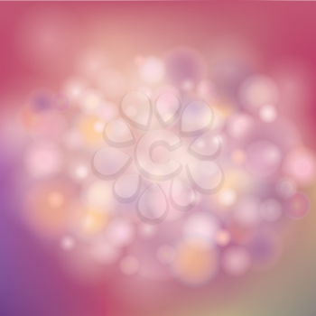 Abstract blur background. Splash lights and bubbles pattern