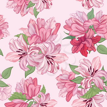 Floral seamless background Flower pattern.