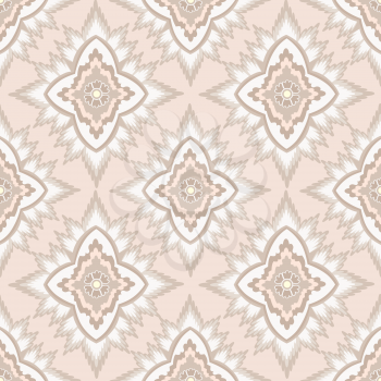 Seamless flower pattern Abstract floral ornament. Oriental fabric texture