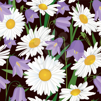 Floral seamless pattern. Flower background. Flourish garden texture