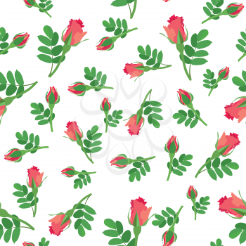 Floral seamless pattern. Flower background. Or