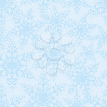 Snow seamless pattern Christmas Winter holiday snowfall background