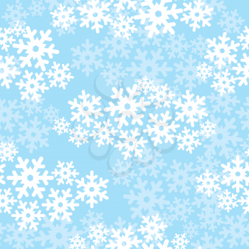 Snow seamless pattern. Christmas Winter holiday background