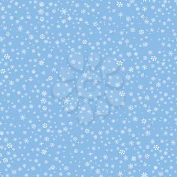 Snow seamless pattern Christmas Winter holiday background