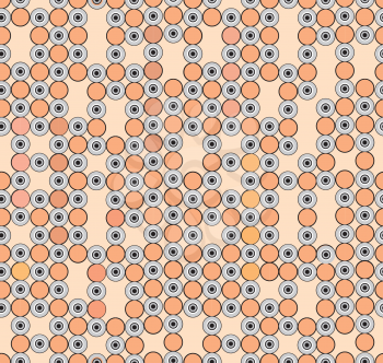 Dot tile pattern. Circle ornament. Seamless background with polka dot. Abstract geometric ornamental monochrome texture