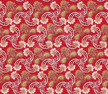 Floral seamless pattern. Oriental texture. Flower ornament