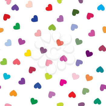 Love heart tiling background. Romantic seamless pattern with hearts. Great for Valentine's Day, Mother's Day, baby announcement, Easter, wedding, scrapbook, gift wrapping paper, textiles. 