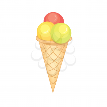 Ice cream isolated. Vector illustration