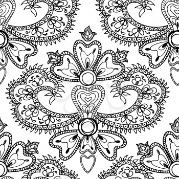 Abstract floral seamless vector background. Beautiful flower patterns. Chinese porcelain ornament