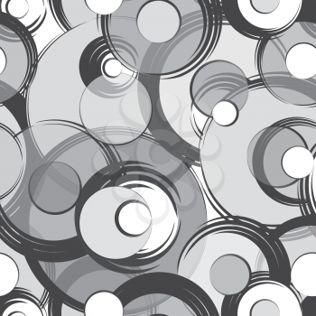 Abstract geometric seamless pattern. Bubble ornamental background. Circles.