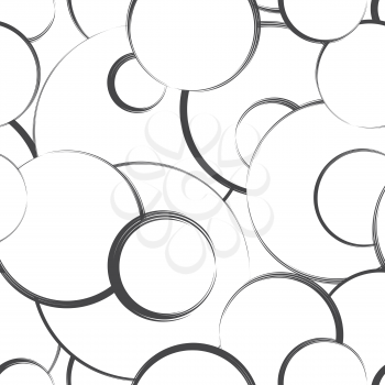 Abstract geometric seamless pattern. Bubble ornamental background. Circle ornament