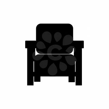 Armchairs icon. Furniture silhouette.