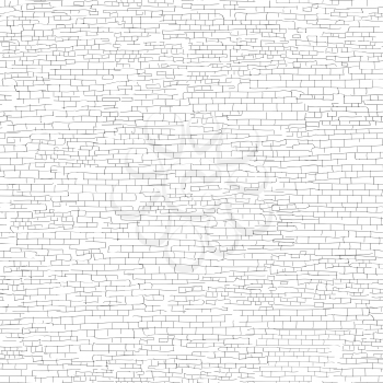 Ancient brick wall background. Shabby brick wall sketch pattern Architectural texture