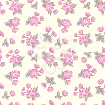 Floral seamless pattern. Flower background. Texture with flowers. Flourish tiled wallpaper