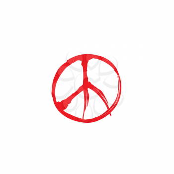 Peace sign. Peace icon. Love & peace label.