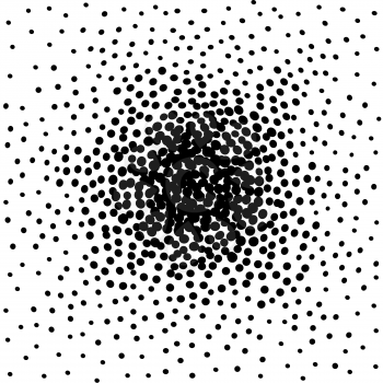 Abstract dot pattern. Geometric ornament. Spot Circle backgound