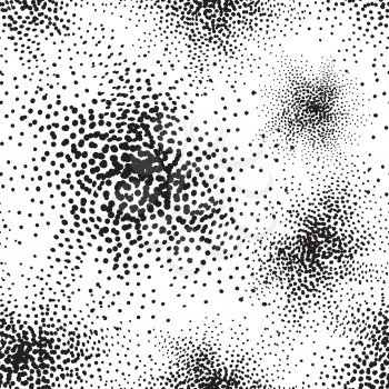 Abstract dot seamless pattern. Space hole geometric spot background