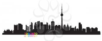 Canada city skyline. Toronto landmarks cityscape view. Travel  background. Tourism concept with modern buildings