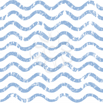 Abstract wave seamless pattern. Stylish geometric background. Wavy line ornamental wallpaper. Water wave line stripe texture