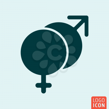 Venus Mars Icon. Venus Mars logo. Venus Mars symbol. Minimal icon design. Vector illustration
