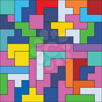 Old video game square template. Brick game pieces. Vector illustration.
