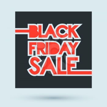 Black Friday Sale design poster. Vector illustration.