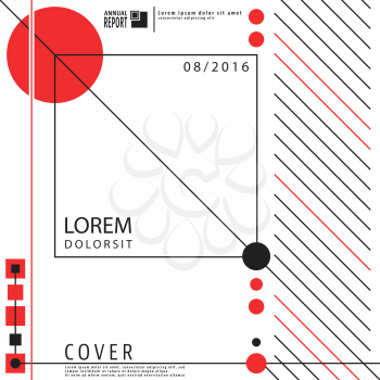 Geometry design background for cover brochures, posters, flyers and cards templates. Vector illustration.