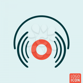 Headphones icon. Headphones simple design. Vector illustration