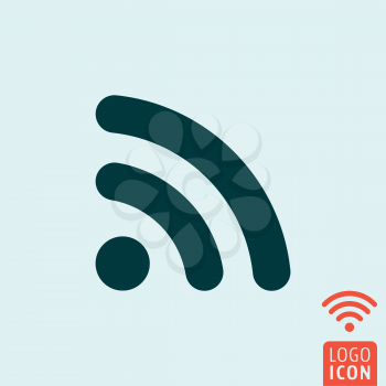 RSS icon. Wifi signal symbol. Vector illustration