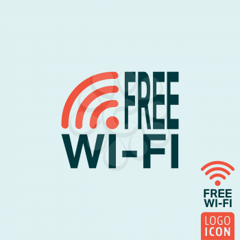 Wi-fi icon. Free wifi symbol. Wi fi zone. Vector illustration.