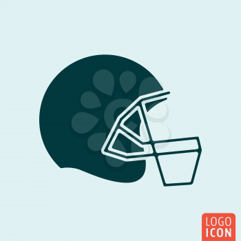 Football helmet icon. American football symbol. Vector illustration
