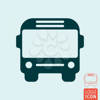 Bus icon. Passenger transportation symbol. Vector illustration