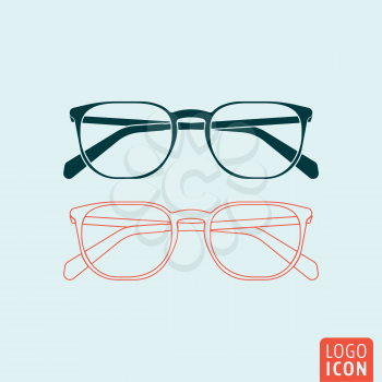 Glasses icon. Opticians shop store symbol. Vector illustration