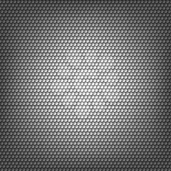 Cell metal backdrop. Technology background with perforated circles. Vector illustration