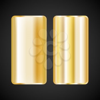 Gold gradient square. Golden metallic texture pattern. Vector illustration.